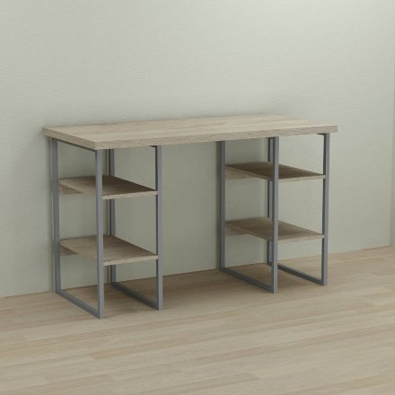 Письмовий стіл Ferrum-decor Карен 76x140x70 сірий ДСП Дуб Сонома 32мм (FRD-102454) Письмовий стіл Ferrum-decor Карен 76x140x70 сірий ДСП Дуб Сонома 32мм (FRD-102454)