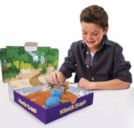 Набір піску для творчості Dino (Блакитний, Коричневий) 71415Dn