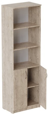 Шафа Анжело Ferrum-decor на 5 полиць з 2 дверима 1900x600x380 ДСП Дуб Сан-Марино 16 мм (FRD-104996)