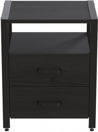 Тумба універсальна Ferrum-decor Вів'єн 2/2 50x41x40 чорний ДСП Сосна Кембра 16мм (FRD-104160) Тумба універсальна Ferrum-decor Вів'єн 2/2 50x41x40 чорний ДСП Сосна Кембра 16мм (FRD-104160)