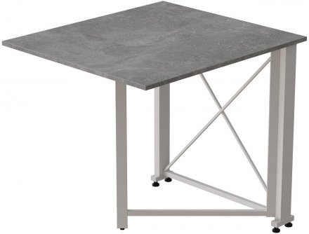 Стіл-книга трансформер Оріон 1 Ferrum-decor 750x810x730 Білий метал ДСП Бетон 16 мм (FRD-104610)