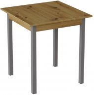 Стіл кухонний Ferrum-decor Дієго 75x70x70 Сірий ДСП Дуб Артизан 16мм (FRD-105707)