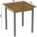 Стіл кухонний Ferrum-decor Дієго 75x70x70 Сірий ДСП Дуб Артизан 16мм (FRD-105707)