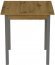 Стіл кухонний Ferrum-decor Дієго 75x70x70 Сірий ДСП Дуб Артизан 16мм (FRD-105707)