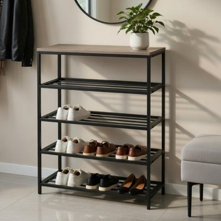 Полиця для взуття Слайм 4 Ferrum-decor 820x630x260 Чорний метал ДСП Дуб Сан-Маріно 16 мм (FRD-106839) Полиця для взуття Слайм 4 Ferrum-decor 820x630x260 Чорний метал ДСП Дуб Сан-Маріно 16 мм (FRD-106839)