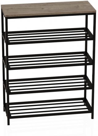 Полиця для взуття Слайм 4 Ferrum-decor 820x630x260 Чорний метал ДСП Дуб Сан-Маріно 16 мм (FRD-106839) Полиця для взуття Слайм 4 Ferrum-decor 820x630x260 Чорний метал ДСП Дуб Сан-Маріно 16 мм (FRD-106839)