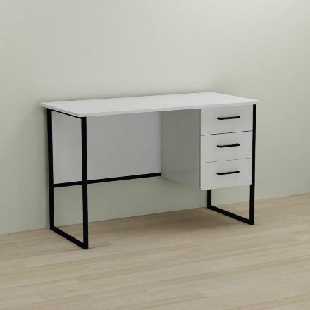 Письмовий стіл Ferrum-decor Гаррі 75x140x70 чорний ДСП Біле 16мм (FRD-103561) Письмовий стіл Ferrum-decor Гаррі 75x140x70 чорний ДСП Біле 16мм (FRD-103561)