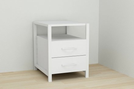 Тумба універсальна Ferrum-decor Вів'єн 2/2 50x41x40 білий ДСП Біле 16мм (FRD-104161)