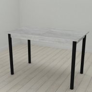 Стіл кухонний Ferrum-decor Беніта 75x120x60 Чорний ДСП Бетон 16мм (FRD-105566)