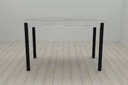 Стіл кухонний Ferrum-decor Беніта 75x120x60 Чорний ДСП Бетон 16мм (FRD-105566)