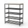 Полиця для взуття Слайм 4 Ferrum-decor 820x630x260 Чорний метал ДСП Бетон 16 мм (FRD-106840)