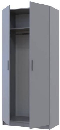 Шафа для одягу Doros Промо Сірий 2 ДСП 90х48х204 (DRS-011625)