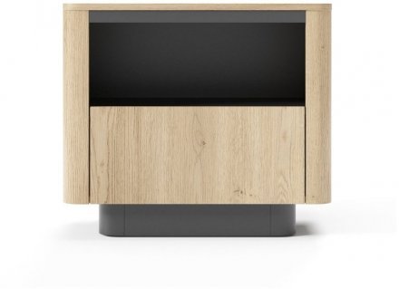 Тумба приліжкова Perfect Home Торро / Torro 1S/63 з 1 шухлядою Дуб кремона/чорний (PFH-091419) Тумба приліжкова Perfect Home Торро / Torro 1S/63 з 1 шухлядою Дуб кремона/чорний (PFH-091419)