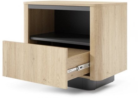 Тумба приліжкова Perfect Home Торро / Torro 1S/63 з 1 шухлядою Дуб кремона/чорний (PFH-091419) Тумба приліжкова Perfect Home Торро / Torro 1S/63 з 1 шухлядою Дуб кремона/чорний (PFH-091419)