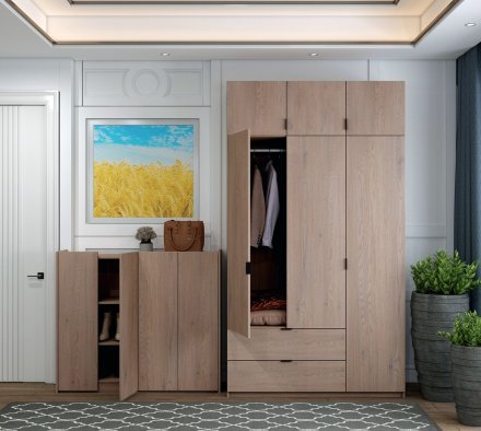 Тумба для взуття Doros Кассель Канноло 4 ДСП 128х40х110 (DRS-011827) Тумба для взуття Doros Кассель Канноло 4 ДСП 128х40х110 (DRS-011827)