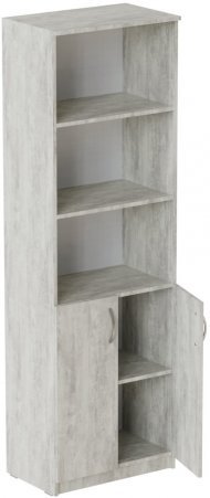Шафа Анжело Ferrum-decor на 5 полиць з 2 дверима 1900x600x380 ДСП Бетон 16 мм (FRD-105000) Шафа Анжело Ferrum-decor на 5 полиць з 2 дверима 1900x600x380 ДСП Бетон 16 мм (FRD-105000)