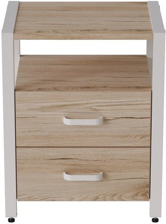 Тумба універсальна Ferrum-decor Вів'єн 2/2 50x41x40 білий ДСП Дуб Сан-Марино 16мм (FRD-104162) Тумба універсальна Ferrum-decor Вів'єн 2/2 50x41x40 білий ДСП Дуб Сан-Марино 16мм (FRD-104162)