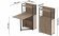 Стіл книжка з етажеркою Практик 1 Ferrum-decor 1200x640x990 Чорний метал ДСП Дуб Сан-Марино 16 мм (FRD-104612)