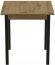 Стіл кухонний Ferrum-decor Дієго 75x70x70 Чорний ДСП Дуб Артизан 16мм (FRD-105709)