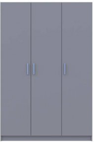 Шафа для одягу Doros Промо Сірий 3 ДСП 135х48х204 (DRS-011626) Шафа для одягу Doros Промо Сірий 3 ДСП 135х48х204 (DRS-011626)