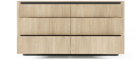 Комод Perfect Home Торро / Torro 6S/163 з 6 шухядами Дуб кремона/чорний (PFH-091416)