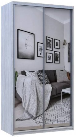 Шафа-купе Doros Сити Лайт Сосна Натти 2 Дзеркала 120х60х225 (DRS-011960)