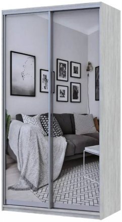 Шафа-купе Doros Сити Лайт Сосна Натти 2 Дзеркала 120х60х225 (DRS-011960)