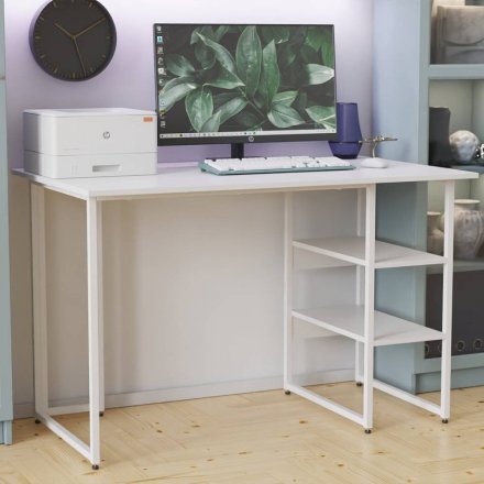 Письмовий стіл Ferrum-decor Кевін 75x140x70 білий ДСП Біле 16мм (FRD-101287)