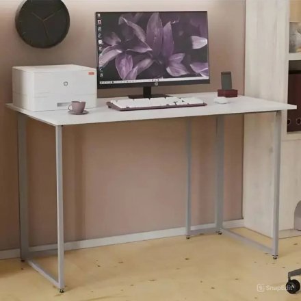 Письмовий стіл Ferrum-decor Ханна 75x140x60 сірий ДСП Біле 16мм (FRD-101411) Письмовий стіл Ferrum-decor Ханна 75x140x60 сірий ДСП Біле 16мм (FRD-101411)
