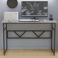 Стіл письмовий Раян Ferrum-decor 750x1200x700 Чорний метал ДСП Бетон 16 мм (FRD-106495)