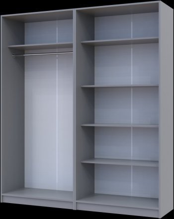 Комплект Doros Промо з полицями Сірий 2+2 ДСП 180х48х204 DRS-011627 (80737771)