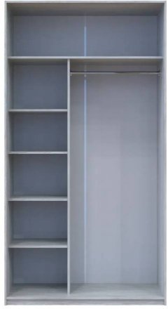 Шафа-купе Doros Сити Лайт Сосна Натти 2 ДСП 120х60х225 (DRS-011961)