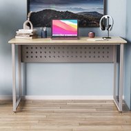 Письмовий стіл Ferrum-decor Майк 75x140x60 сірий ДСП Дуб Сонома 16мм (FRD-101788)