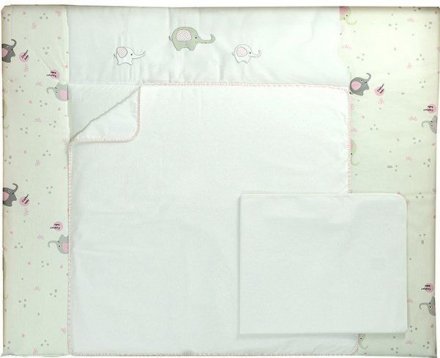 Пеленальний матрац 72х80 Elephant pink 421.2