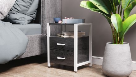 Тумба універсальна Ferrum-decor Вів'єн 2/2 50x41x40 білий ДСП Сосна Кембра 16мм (FRD-104165)