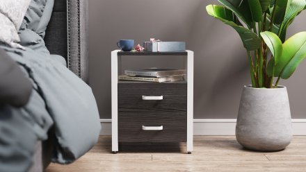 Тумба універсальна Ferrum-decor Вів'єн 2/2 50x41x40 білий ДСП Сосна Кембра 16мм (FRD-104165)
