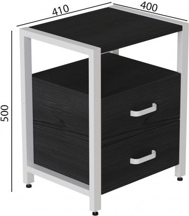 Тумба універсальна Ferrum-decor Вів'єн 2/2 50x41x40 білий ДСП Сосна Кембра 16мм (FRD-104165)