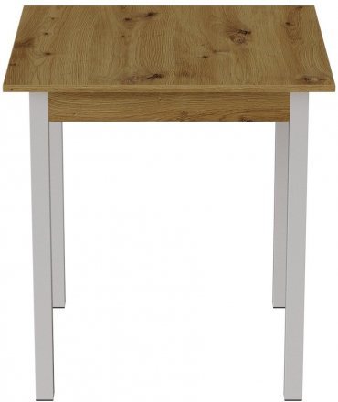 Стіл кухонний Ferrum-decor Дієго 75x80x80 Білий ДСП Дуб Артизан 16мм (FRD-105711)