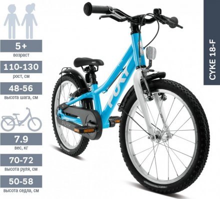 Двоколісний велосипед Cyke 18-1 Alu F 4419 freshblue