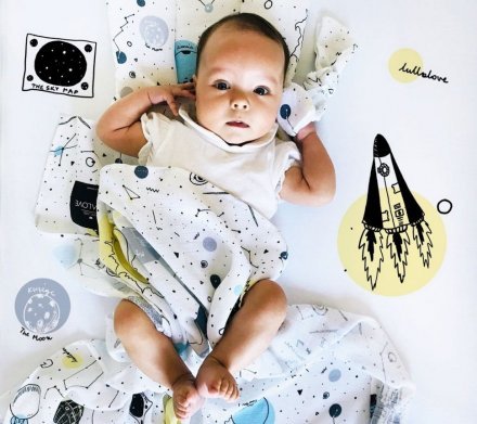 Подушка муслінова 20х30 см Space lullalove-4414 Подушка муслінова 20х30 см Space lullalove-4414