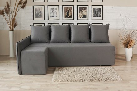 Кутовий диван ортопедичний iSmart MORRO Maxi єврокнижка 205x149 см (матрац Gold) світло-бежевий Laura 2 (ISM-051370)