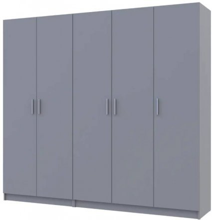 Шафа для одягу Doros Промо Сірий 2+3 ДСП 225х48х204 DRS-011628 (80737767) Шафа для одягу Doros Промо Сірий 2+3 ДСП 225х48х204 DRS-011628 (80737767)