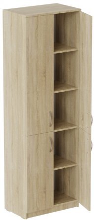 Шафа Анжело Ferrum-decor на 5 полиць із 4 дверима 1900x600x380 ДСП Дуб Сонома 16 мм (FRD-105004)