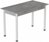 Стіл кухонний Ferrum-decor Беніта 75x120x80 Білий ДСП Бетон 16мм (FRD-105570)