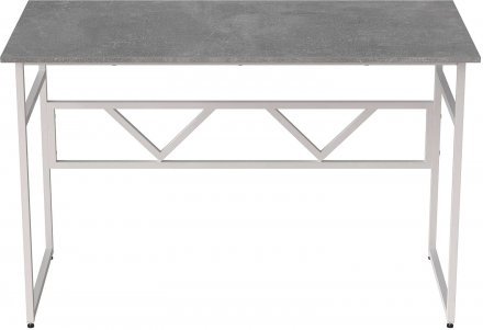 Стіл письмовий Раян Ferrum-decor 750x1400x700 Білий метал ДСП Бетон 16 мм (FRD-106502)