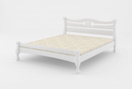 Двоспальне ліжко Mebigrand Даллас Білий (RAL9003) 140х190 см (DMBG-1762)