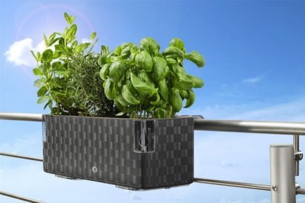 Вазон із системою автополиву Cobble Trio 6,2 л антрацит (8595096966306) 79007 Вазон із системою автополиву Cobble Trio 6,2 л антрацит (8595096966306) 79007