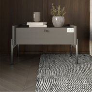 Тумба приліжкова LION Wood з однією шухлядою Антрацит (чорні ножки) (LION-041305) Тумба приліжкова LION Wood з однією шухлядою Антрацит (чорні ножки) (LION-041305)