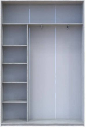 Шафа-купе Doros Сити Лайт Сосна Натти 2 Дзеркала 150х45х225 (DRS-011963)