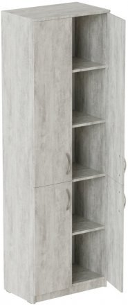 Шафа Анжело Ferrum-decor на 5 полиць із 4 дверима 1900x600x380 ДСП Бетон 16 мм (FRD-105006) Шафа Анжело Ferrum-decor на 5 полиць із 4 дверима 1900x600x380 ДСП Бетон 16 мм (FRD-105006)